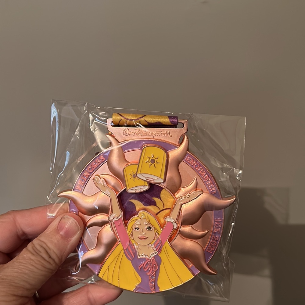Disney Rapunzel 2021 Princess Half Marathon Medal | Enchanted 10k